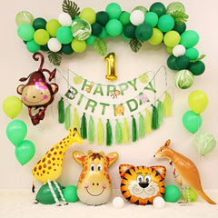 9pcs Jungle Animals Helium Balloons for Birthday Party