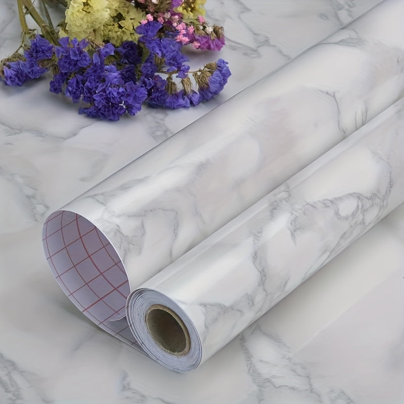 Marble Pattern Wallpaper Self Adhesive Peel & Stick for Kitchen Countertop