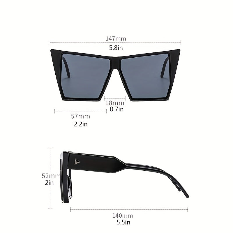 Men's Large Frame UV Protection Sunglasses with Glasses Box