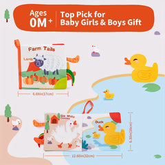 Interactive Baby Cloth Books for Toddlers 0 3 Years Educational Sensory Play