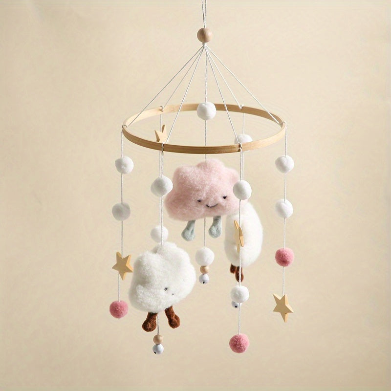 Wooden Baby Bed Bell Toy Halloween Christmas Thanksgiving
