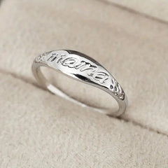 Mom Letter Ring Mother's Gift For Women Mom
