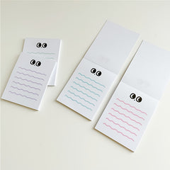 50 Pages Big Eyed Wavy Lined To-Do Lists Journal Diary Memo Pad