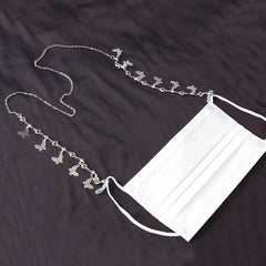 Metal Glasses Chain Butterfly Tassel Pendant Mask Glasses Accessories