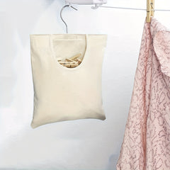 Canvas Clothespin Bag with Hanger & Rotatable Hook