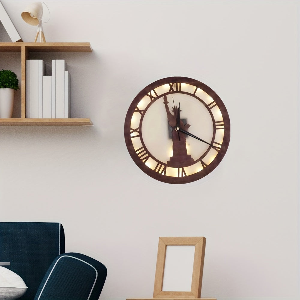 LED Goddess Styling Clock Creative Lamp