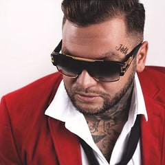 Vintage Square Frame Sunglasses for Men