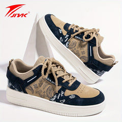 JNAK Men's Skate Shoes Casual Lace Up Sneakers Elevator Shoes