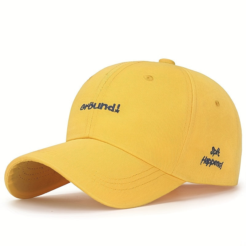 Embroidery Couple Baseball Cap Solid Cotton Dad Hats Casual Unisex Sun Hats