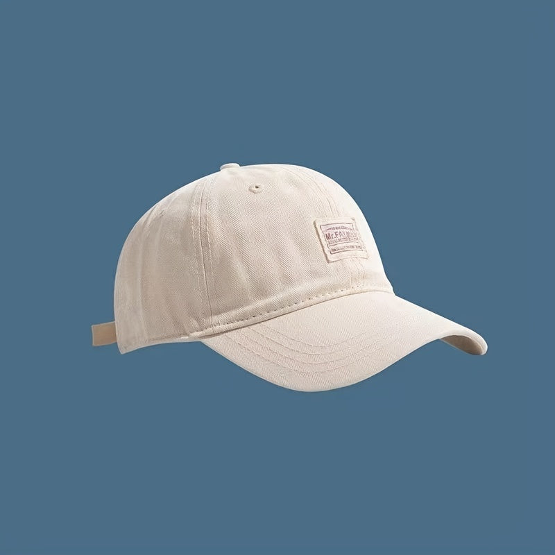 Fabric Panel Baseball Cap Cotton Sun Protection Hat Unisex