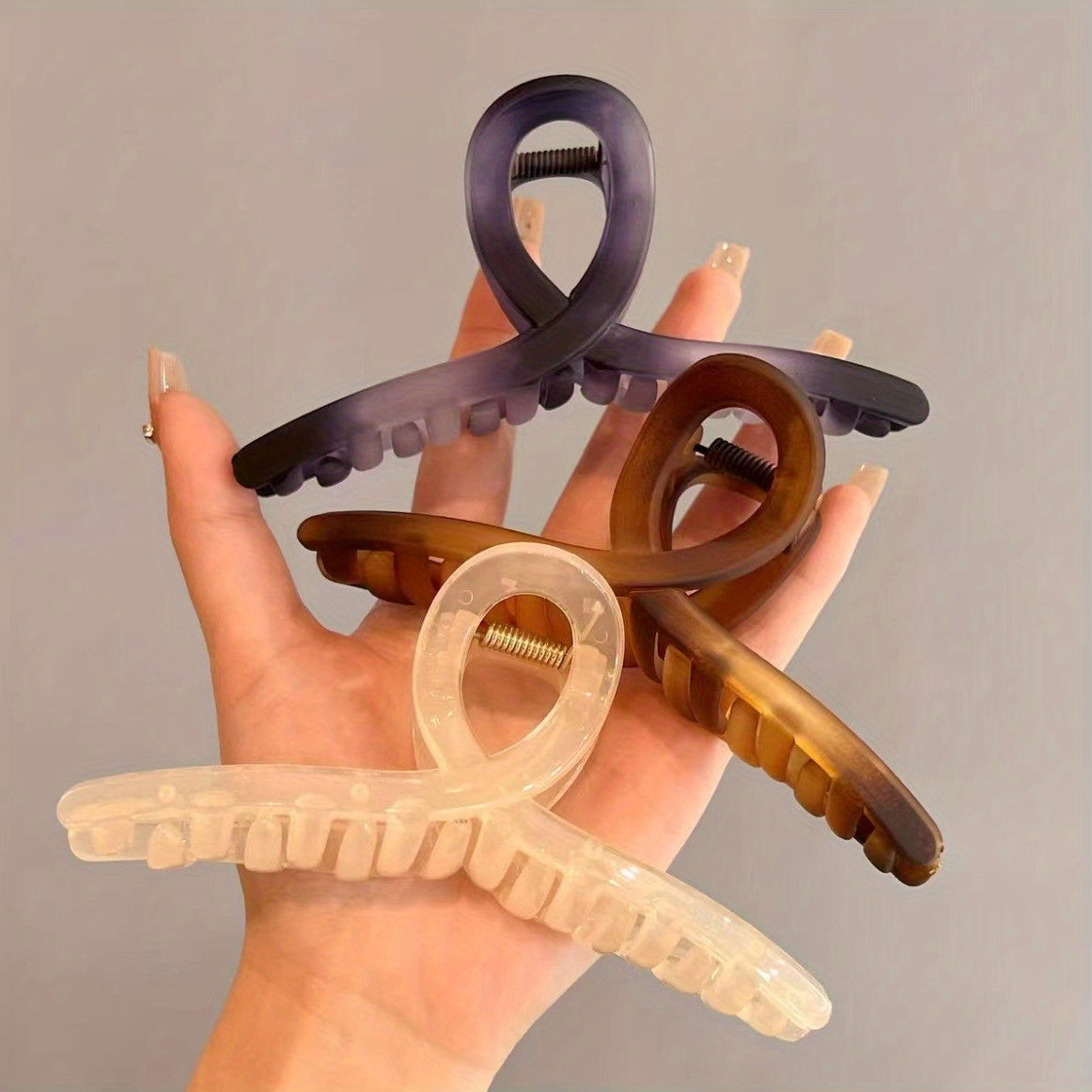 Matte Large Hair Claw Clips for Thick Hair - Big Jaw Clip for Girls