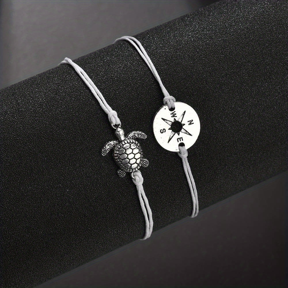 Vintage Style Stackable Anklet Set for Women