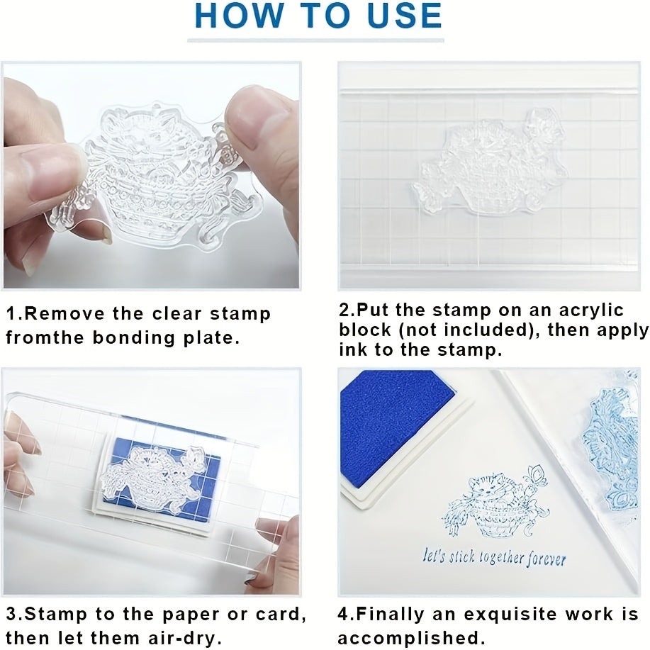 Trees Clear Stamps for Card Making and Journaling - Park Plants Silicone Stamps