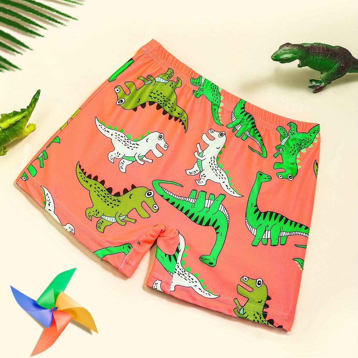 Boys Dino Swim Trunks for Beach Holiday Summer Kids