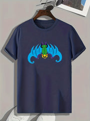 Monster Pattern Print Men's Sports T-shirt for Fitness Activities