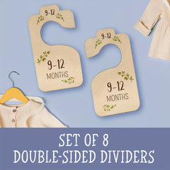 8pcs Baby Closet Organizers Newborn-24 Months Nursery Decor