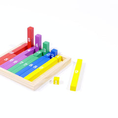 Wooden Number Counting Sticks Educational Toy Mixed Colors Fun