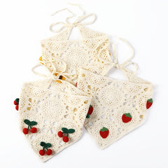 Boho Knitted Triangle Bandana Hair Scarf Hairband for Women Girls