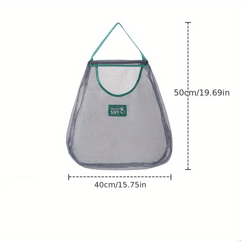 Hanging Mesh Bag for Kitchen Storage of Vegetables and Fruits