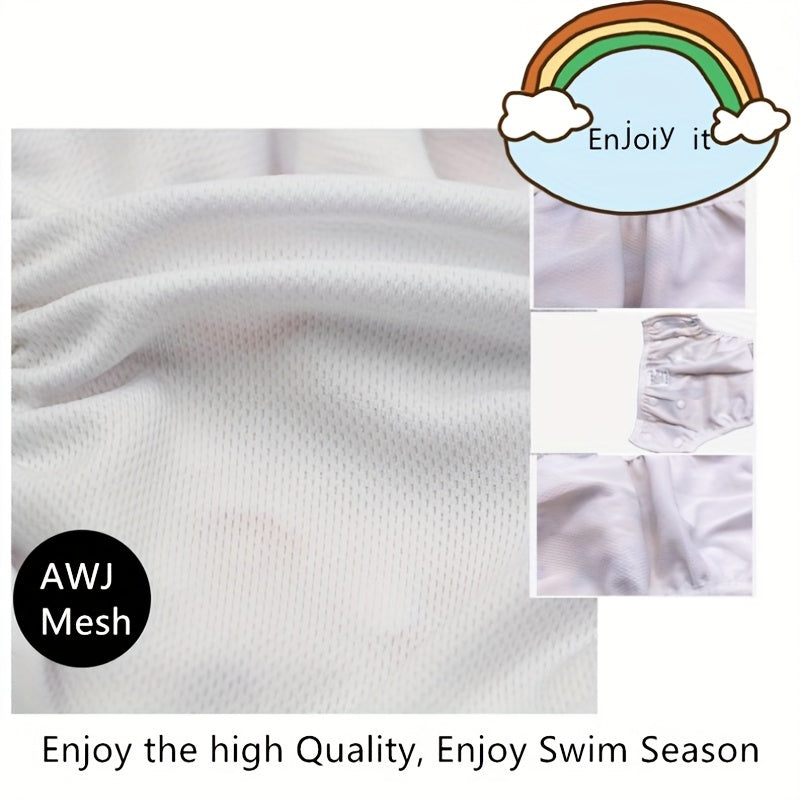 Adjustable Reusable Swim Diaper for Baby 0-3 Years Boys Girls Washable Swimpant