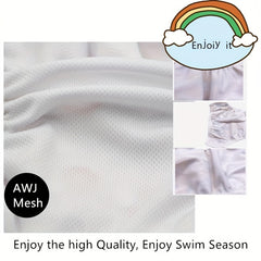 Adjustable Reusable Swim Diaper for Baby 0-3 Years Boys Girls Washable Swimpant