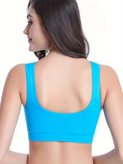 3pcs Wireless Sports Bras Comfy & Breathable Tank Bra