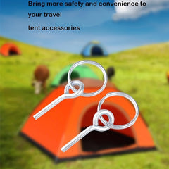 20 Pcs Ultralight Tent Ring Replacement Kit with Pins Galvanized Connectors