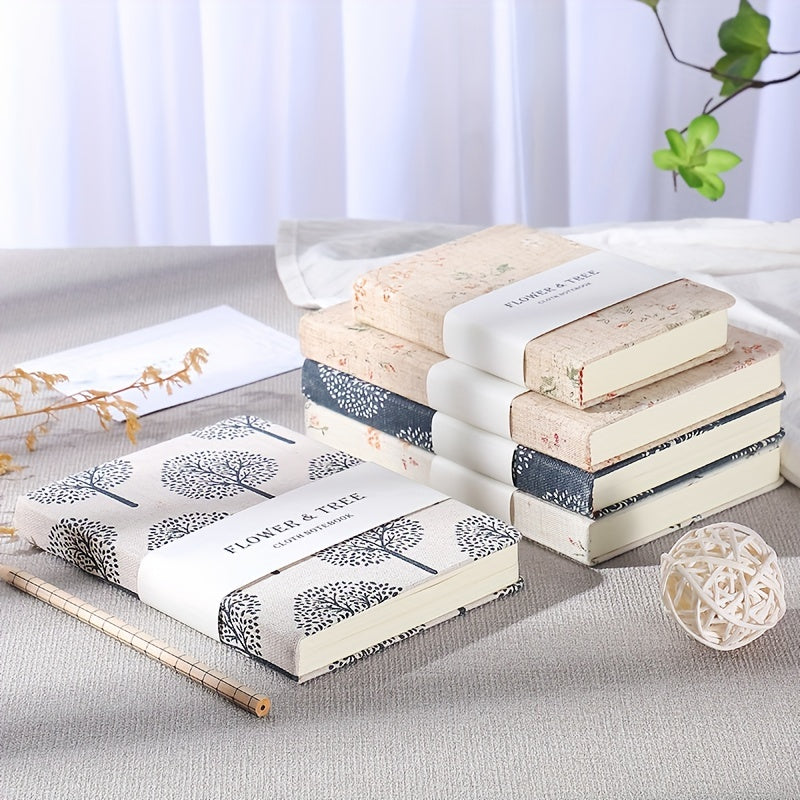 Cloth Print Notepad Student Journal Extra Thick Book
