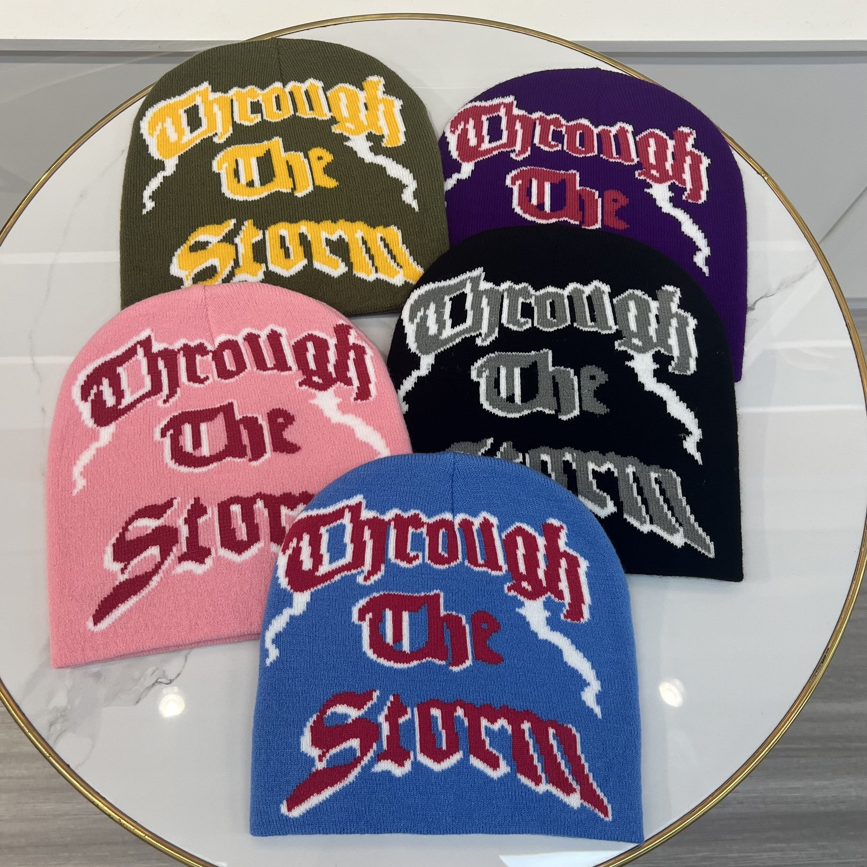 Candy ST Hip Hop Letter Hipster Hat Beanie Knitted Hat Casual Warm Elastic