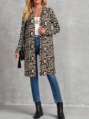  Leopard Print Long Sleeve Cardigan