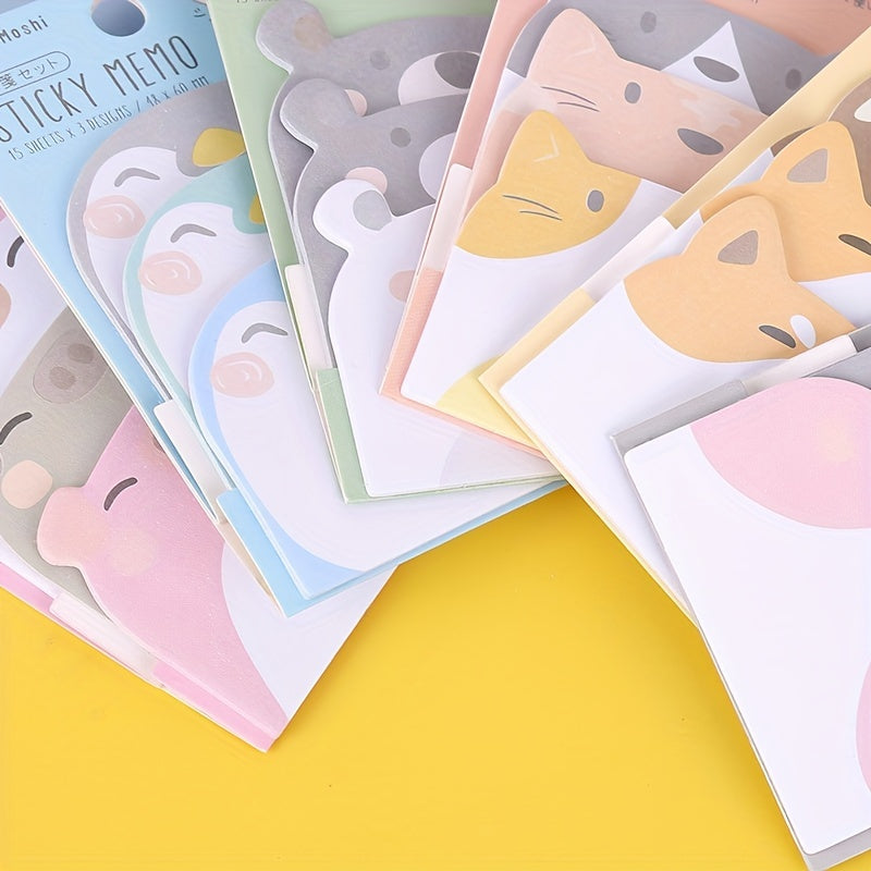 Cartoon Animal Sticky Notes 45 Sheets