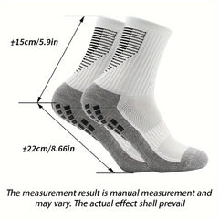 4 Pairs Non Slip Football Socks Striped Soccer Socks