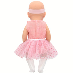 Pink Dress & Accessories for 12-15 Inch Dolls