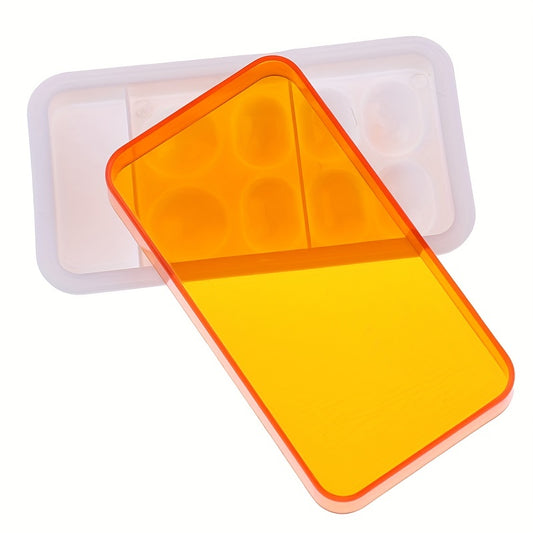 1pc Mixing Watering Moisturizing Plate Dental Palette With Cover 8 Slot Palette