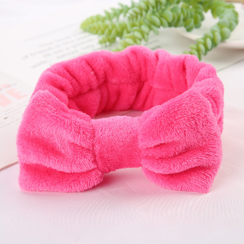 Soft Bow Headband for Washing Face and Makeup