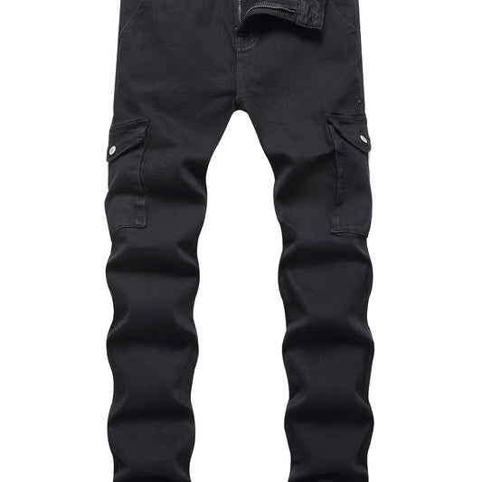 Mens Slim Fit Distressed Stretch Denim Pants