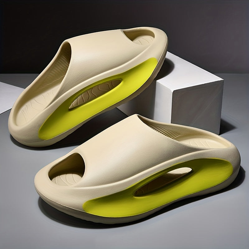 Men's Non Slip Platform Slides Soft Sole Cloud Slides Indoor Outdoor