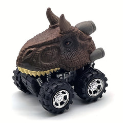Dino Toy Pull Back Cars Mini Monster Truck Big Tires