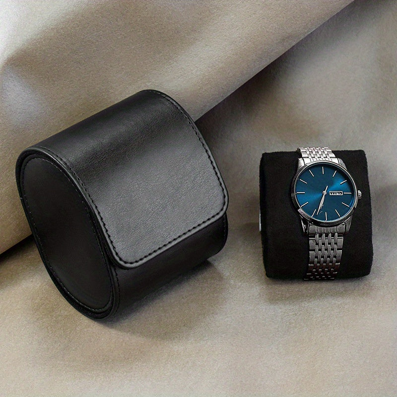 PU Leather Watch Storage Box Dustproof Mechanical Watch Box Portable Display Box