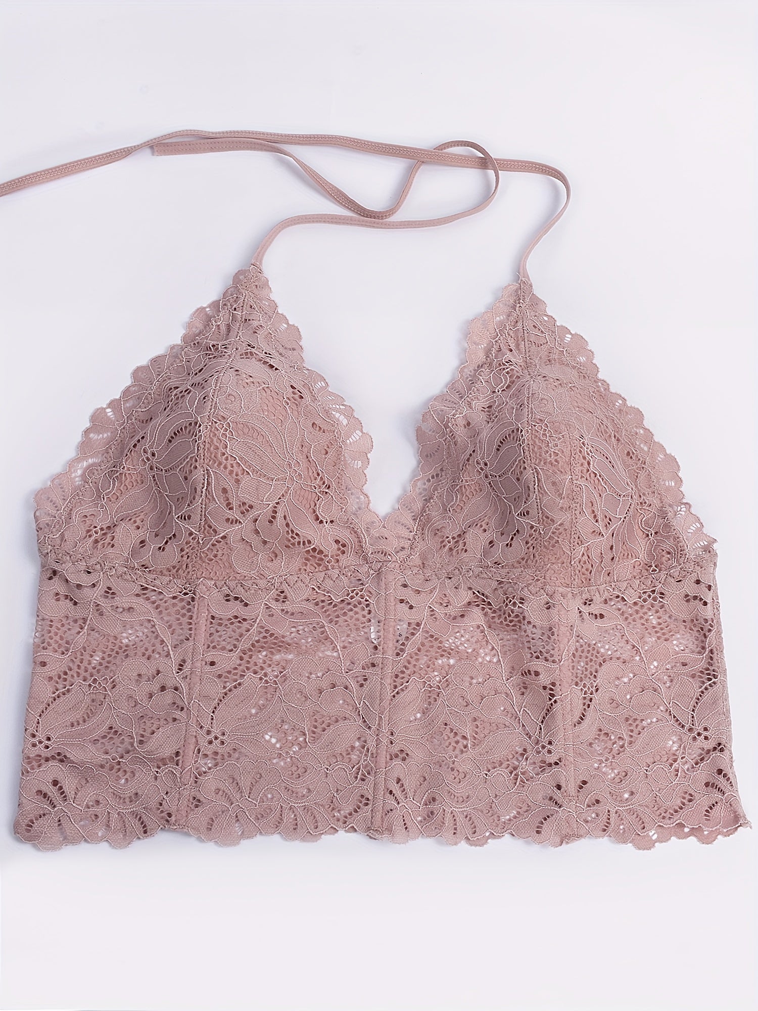  Lace Halter Neck Sexy Bra Women's Cami Tops
