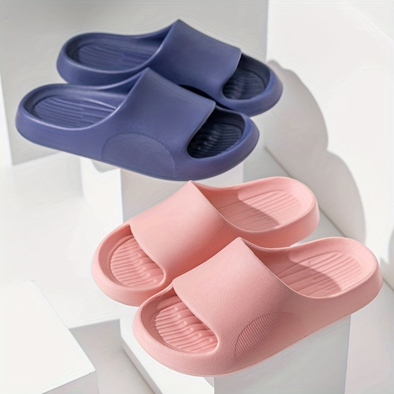 Women's Soft Sole Pillow Slides - Indoor House Shower Shoes