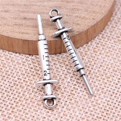 Antique Silver Pendant Necklace Charm Vintage Style Jewelry