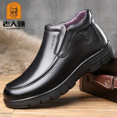 Men's Plush Warm Ankle Chukka Boots Winter Gift For Fathers