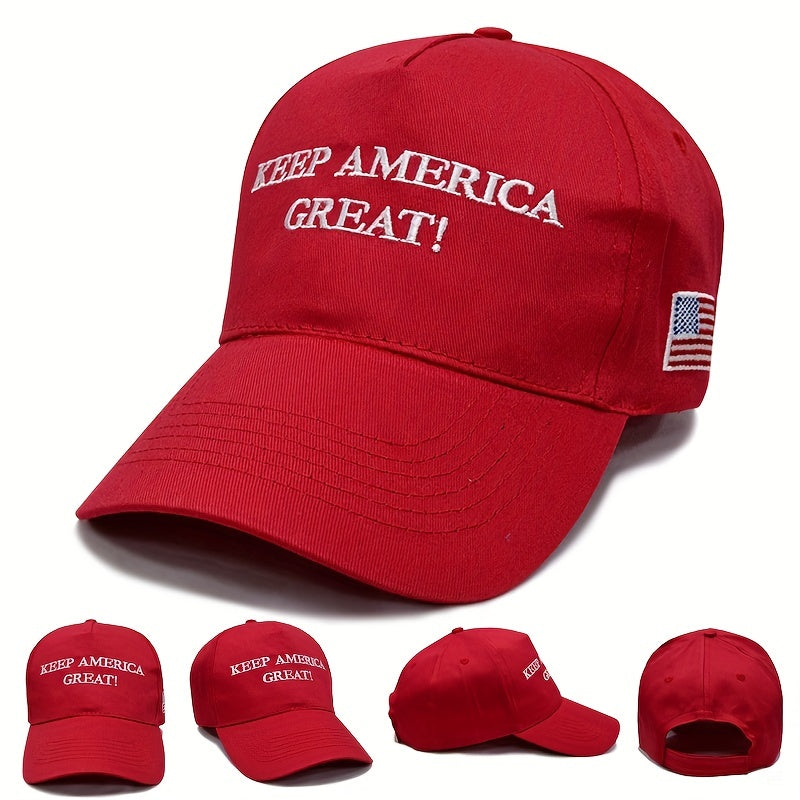 Flag Embroidery Baseball Cap Couple Sun Hat
