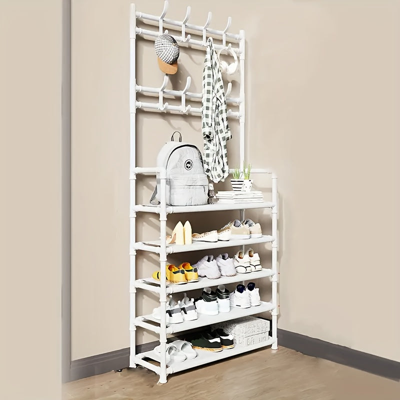 5 Layer Shoe And Hat Rack Standing Coat Rack