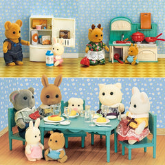 Dollhouse Kitchen Set Forest Animal Family Kitchenware Toys