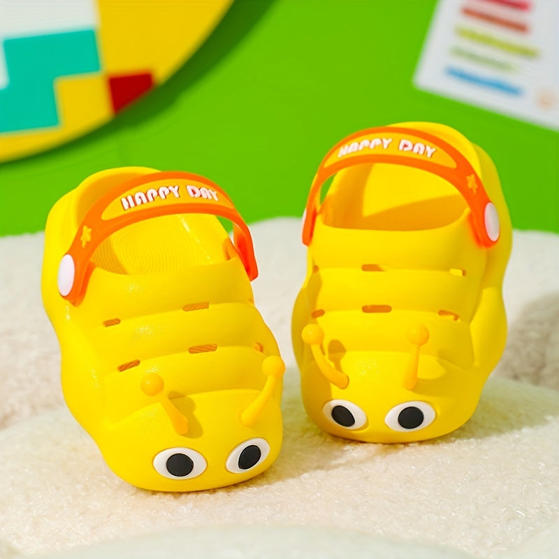 Baby Girl's Cartoon Printed Foam Slides Non Slip Slippers Clogs