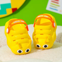 Baby Girl's Cartoon Printed Foam Slides Non Slip Slippers Clogs