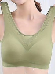 Breathable Mesh Wireless Bra Full Coverage