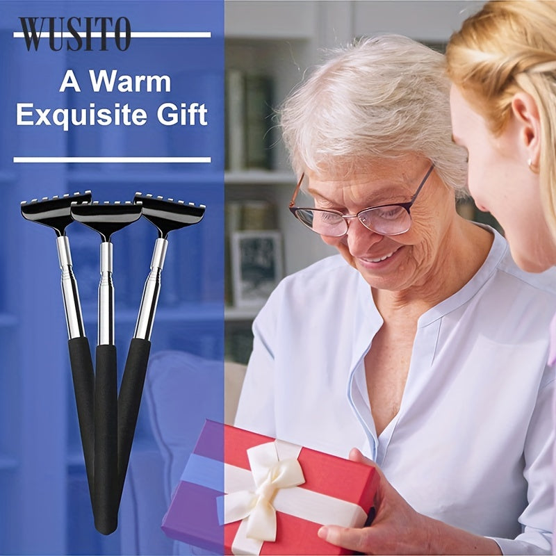 2 Pack Extendable Bear Claw Back Scratcher With Gift Bag - Stocking Stuffers
